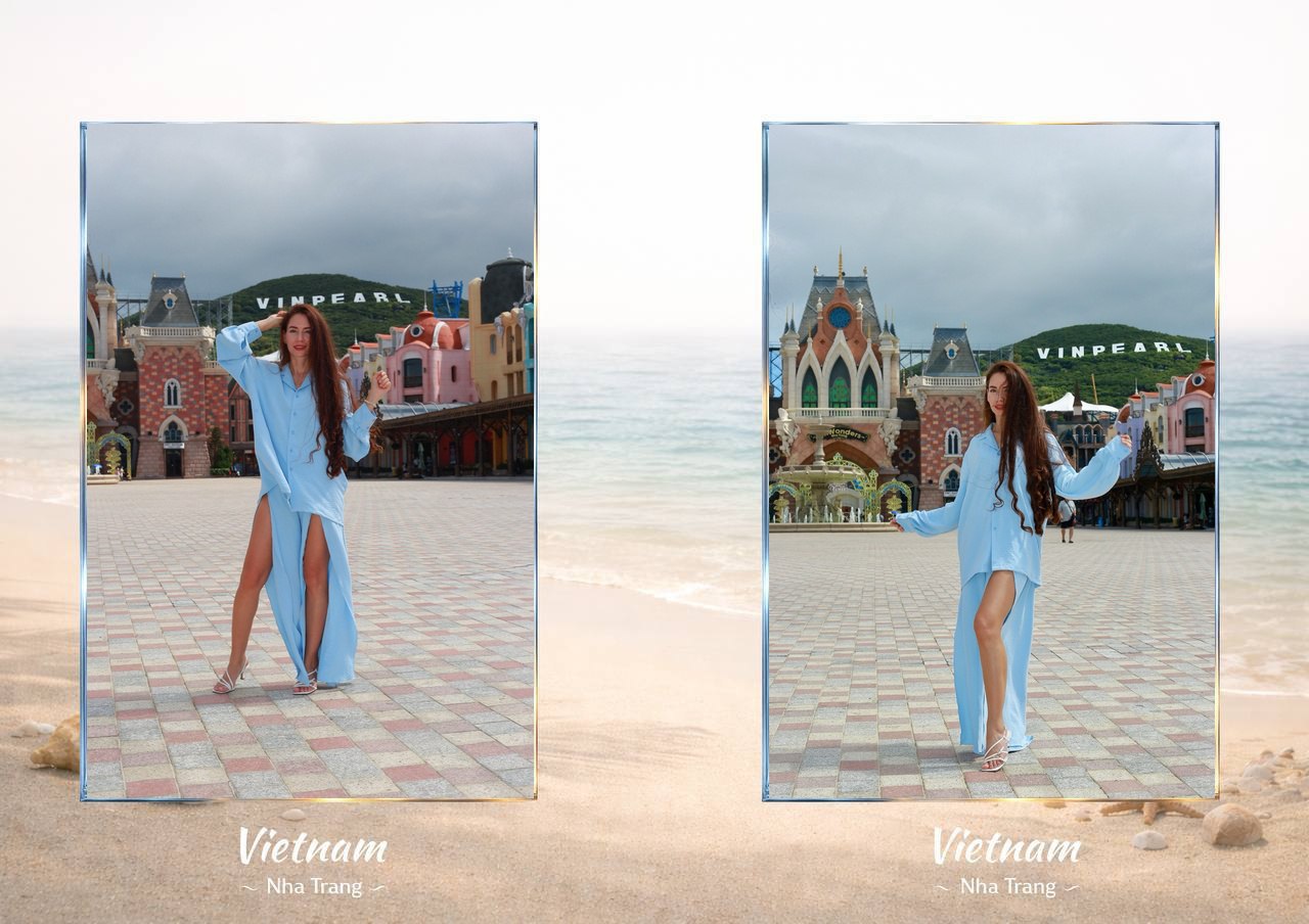 Пример разворота фотоальбома Photosession Pro